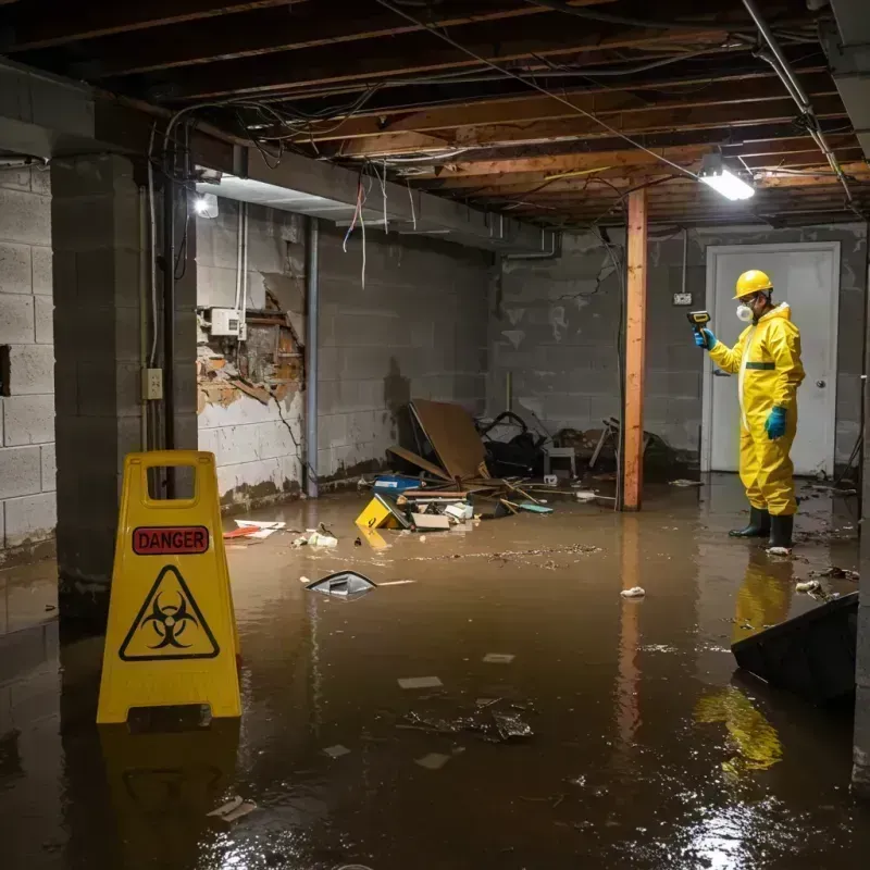 Flooded Basement Electrical Hazard in Cass County, MI Property